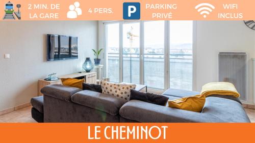 ZenBNB / Le Cheminot / Hyper-Centre / 2 min. Gare : Appartements proche de Saint-Cergues