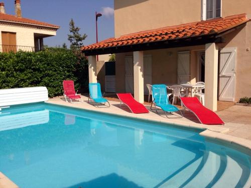Villa de 4 chambres avec piscine privee jardin clos et wifi a Le Boulou : Villas proche de Montesquieu-des-Albères