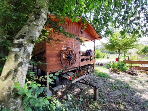 la cabane du cowboy : Maisons de vacances proche de Saint-Privé