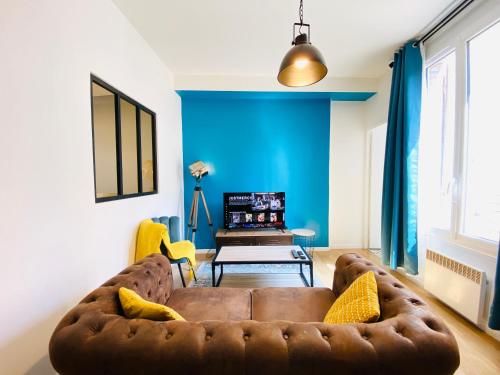 BLUE VINTAGE Centre Ville Sens - Wifi - BEST KEYS : Appartements proche de La Chapelle-sur-Oreuse