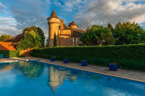 Château Garinie 13th Century Medieval castle in the south of France : Maisons de vacances proche de Valzergues