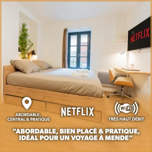 Le Cocon - Netflix/Wifi Fibre - Séjour Lozère : Appartements proche de Le Born
