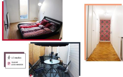 Cosy bedroom in ideal apartment : Sejours chez l'habitant proche de Chevilly-Larue