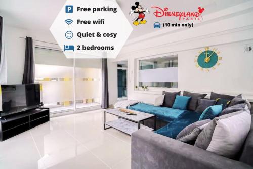 3 pièces proche Disney Wifi + Parking : Appartements proche d'Isles-lès-Villenoy