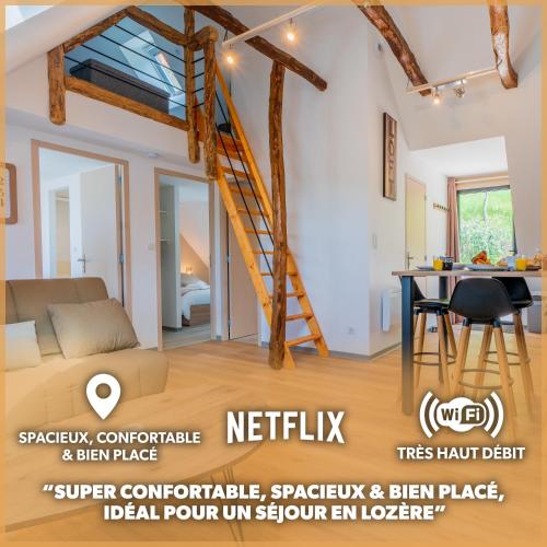 Le Point Sublime - Netflix/Wifi Fibre/Terrasse : Appartements proche de Le Monastier-Pin-Moriès
