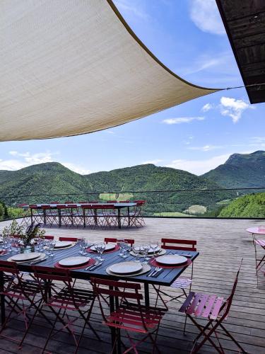 Une des plus belles vues de la Drôme : Maisons de vacances proche de Dieulefit