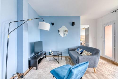 GuestReady - Serenity blue in Oullins : Appartements proche de Saint-Genis-Laval