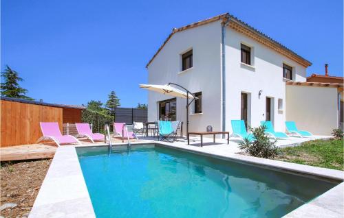 Amazing Home In Clon D Andran With Outdoor Swimming Pool, Wifi And Private Swimming Pool : Maisons de vacances proche de Salettes
