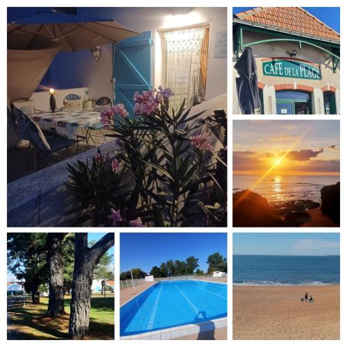 Rose Cottage, piscine, 10mns plages parc privé : Maisons de vacances proche de Le Fenouiller