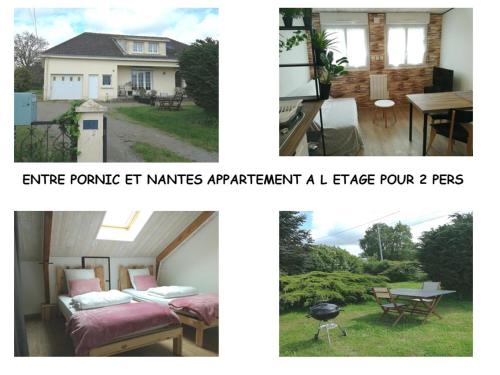 appartement 2 pers (1er étage) avec jardin 25km NANTES ou PORNIC : Appartements proche de Saint-Mars-de-Coutais