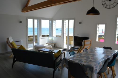 Le perchoir avec vue mer, à 300m de la plage : Maisons de vacances proche de Saint-Côme-de-Fresné