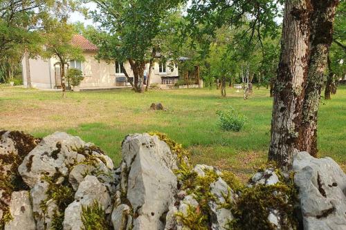 Maison sur un terrain boisé proche de Rocamadour. : Maisons de vacances proche de Lacave