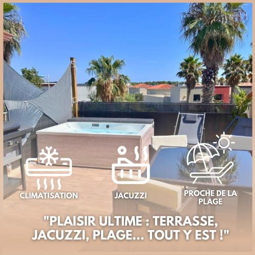 Sérénité - Superbe Terrasse et Jacuzzi ! : Appartements proche de Canet-en-Roussillon