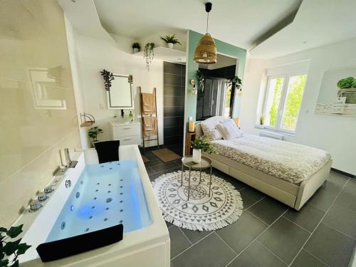 Appartement glamour tout équipé avec balnéo et sauna : Appartements proche d'Essey-lès-Nancy