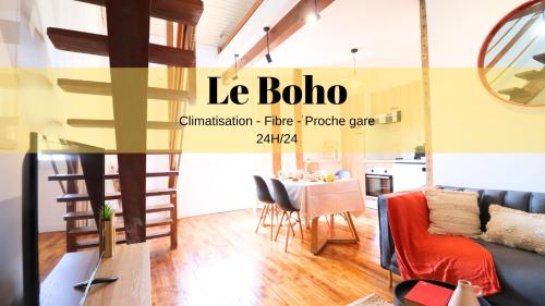 Le Boho - Climatisation & Mezzanine : Appartements proche de Cours-de-Pile