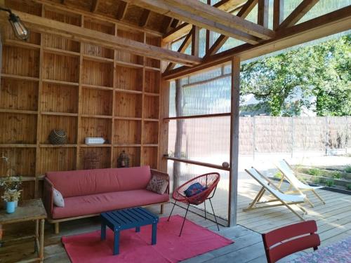Le charme du bois - 10-12 personnes - Maison entière récente : Maisons de vacances proche de Saint-Molf
