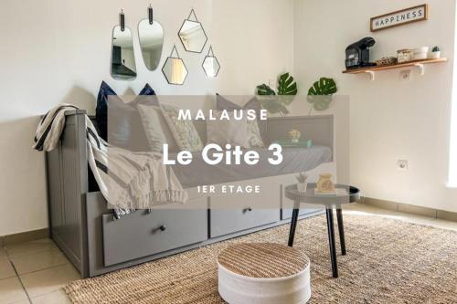 Le Gite 3 - Studio confortable de 15m2, idéal pros, 10min de la centrale EDF : Appartements proche d'Angeville