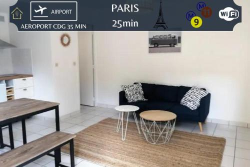 Benfleet 3 -Sweet Home avec terrasse- Paris Est : Appartements proche de Romainville