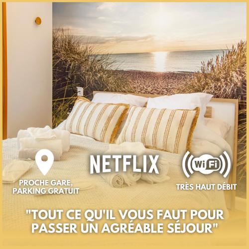 L'Eté - Netflix & Wifi - Balcon - Parking Gratuit - Emplacement Vélo Securisé : Appartements proche de Sogny-aux-Moulins