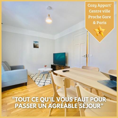 Cozy Appart'3 - Centre ville & Proche Gare - Cozy Houses : Appartements proche de Champlan