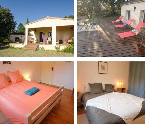 Villa au calme sans vis-à-vis : Maisons de vacances proche de Mirabel-et-Blacons