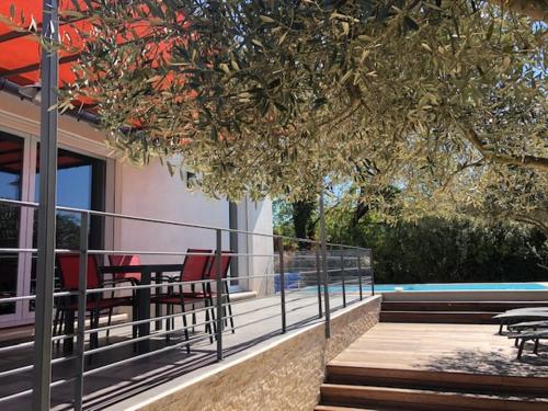 Villa Coquelicot avec piscine chauffée et borne électrique : Maisons de vacances proche de Sauzet