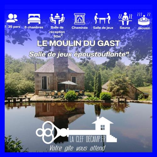 Moulin du Gast 35pers SPA Billard Baby-foot : Maisons de vacances proche de Beaumesnil