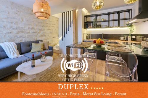 Duplex High Standing 7'➤Fontainebleau⎮45'➤Paris + Terrace : Appartements proche de Veneux-les-Sablons