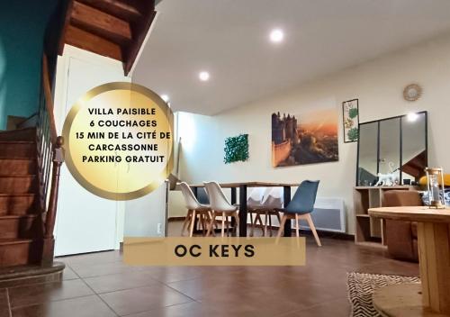 La Maison Authentique à 10min de Carcassonne avec Wifi Oc Keys : Appartements proche de Ventenac-Cabardès