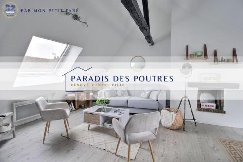 Paradis des poutres - Rénové & Centre-ville : Appartements proche de Saint-Éloy-de-Gy