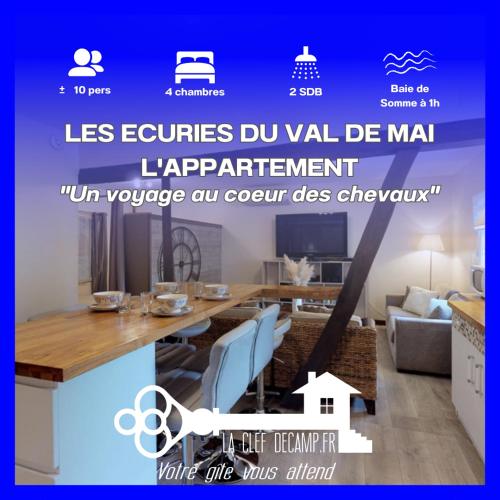 Appartement Ecuries du Val de Mai, 10pers : Appartements proche de Saint-Gratien