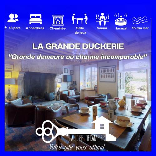 Grande Duckerie 13pers SPA Baby-Foot 15min Mer : Maisons de vacances proche de Saint-Germain-de-Tournebut