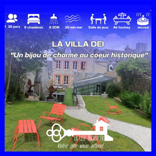 Villa Dei 15pers SPA Baby-foot 20min Mer : Villas proche de Le Mesnil-Garnier