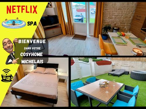 Le Cosyhome Michelais I SPA extérieur & Netflix : Appartements proche de L'Orbrie