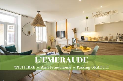L'Emeraude - 1 à 4P - Wifi Fibre - Parking Gratuit : Appartements proche de Pont-d'Ain