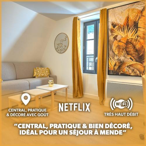 Le GoldenLeaf - Netflix/Wi-Fi Fibre - Séjour Lozère : Appartements proche de Chastel-Nouvel
