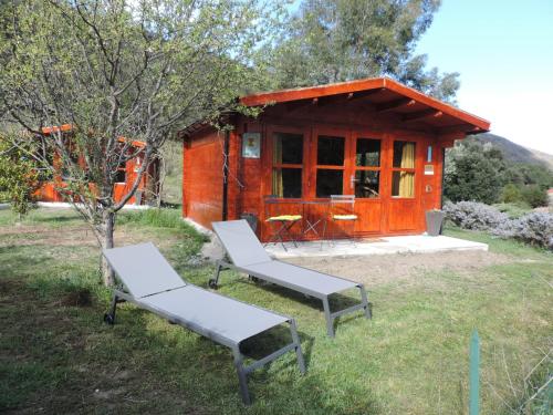 Tiny House Sangreal : Chalets proche de Sainte-Colombe-sur-Guette