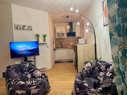 Studio cozy au bord du Morin : Appartements proche de Sancy