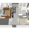 Appartements HOMEY KEOLA - Parking prive gratuit - Aux portes de Geneve - Au pied du tram - Appartement avec 1 chambre et un grand salon avec un canape-lit : photos des chambres