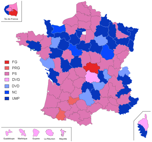 carte elections cantonales 2011