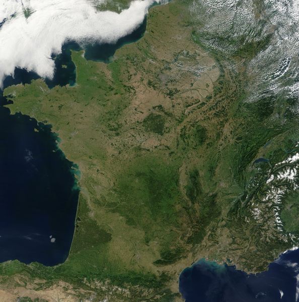 carte france vue satellite