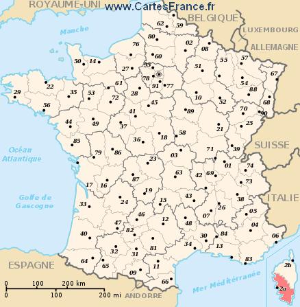 carte departement Corse-du-Sud