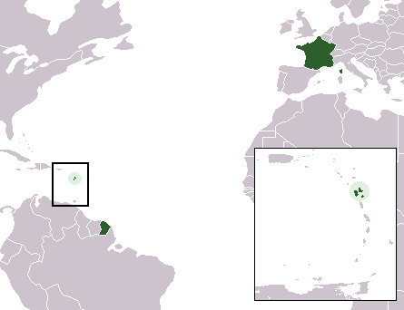 carte departement Guadeloupe