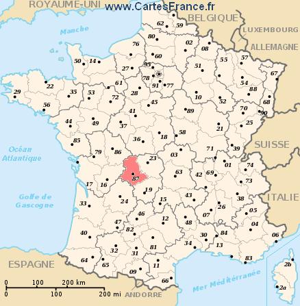carte departement Haute-Vienne
