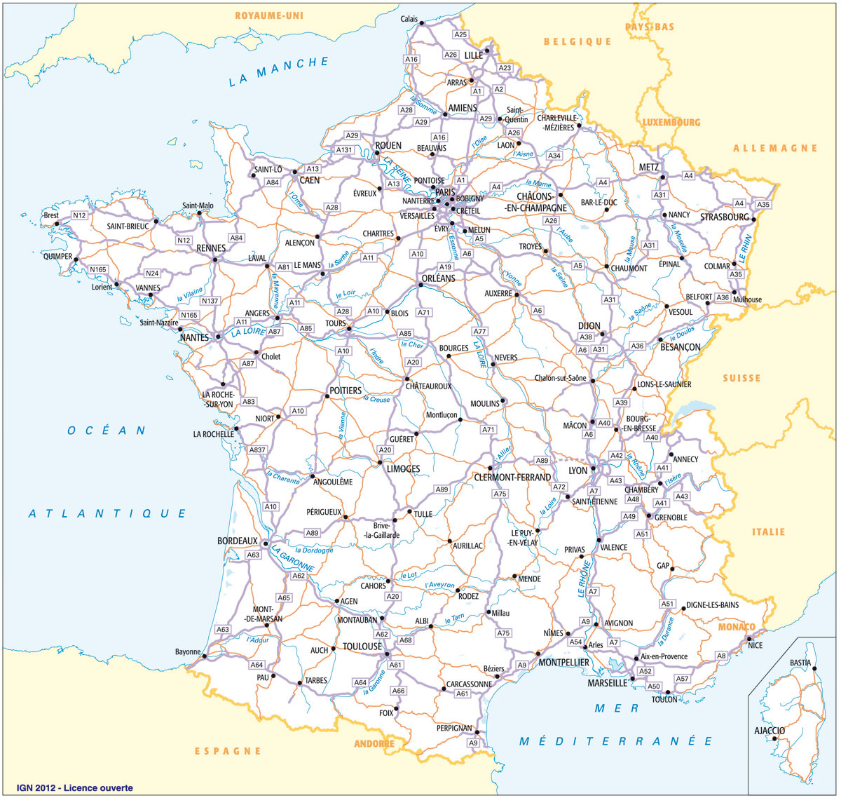 Calcul D Itineraire Routier Carte Routiere De France