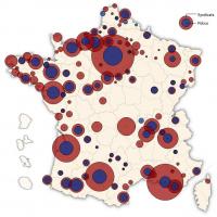 Cartes des manifestations contre la réforme des retraites du 19/10/10 