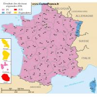 Carte election regionale 2004