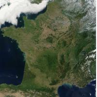 Image satellite de France du 14/08/2002