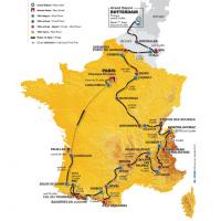 Carte du tour de France 2010