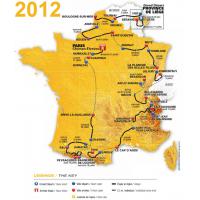 Carte du tour de France 2012